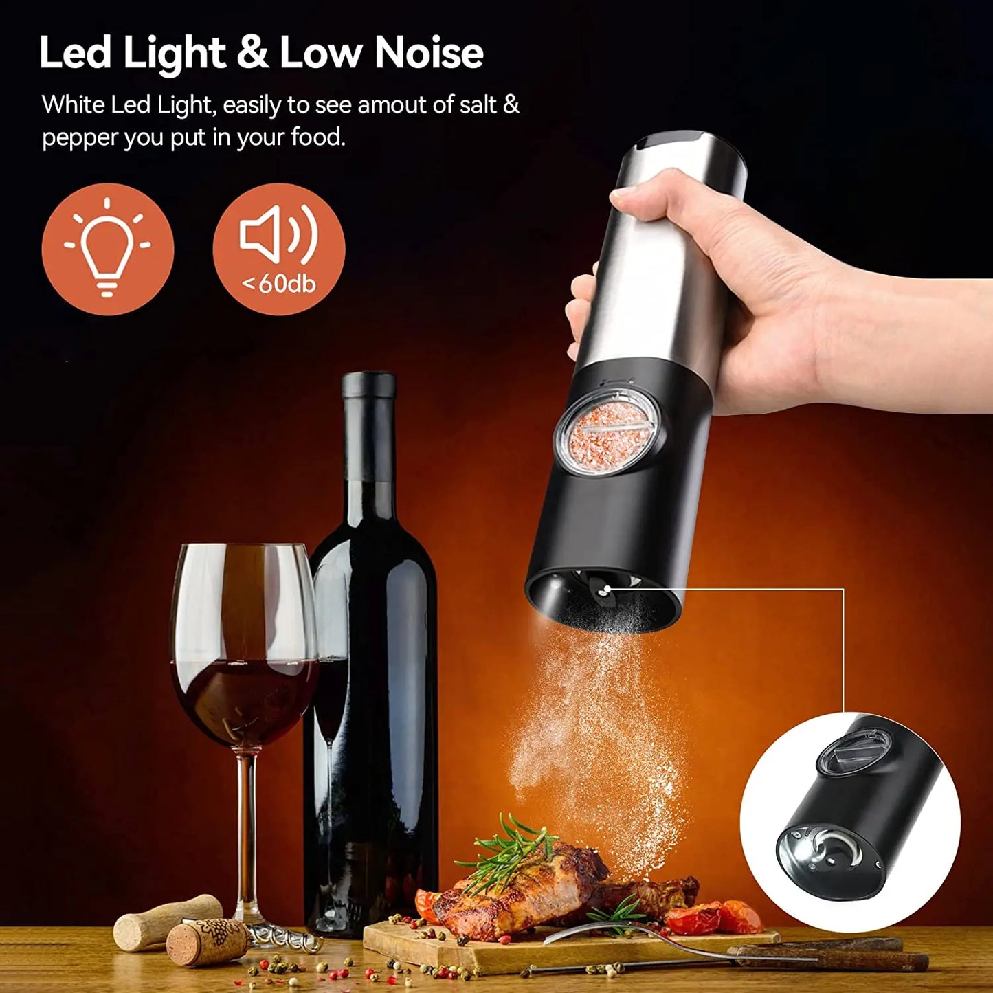 Electric Salt Pepper Grinder